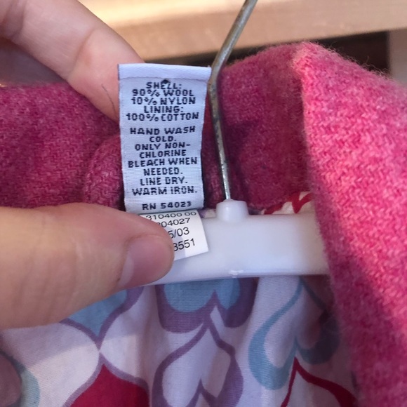 Gap Toddler Girl 2T Pink Wool Jacket *Read Description* - Picture 4 of 8